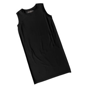 Norma Kamali Kamalikulture Black Minimalist Sleeveless Sheath Dress, Small